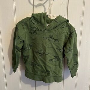 Carter's 24m Green Dino pullover Hooded Sweatshirt